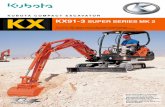 KUBOTA COMPACT EXCAVATOR KX KX91 -3 SUPER SERIES MK 2 · Third-line hydraulic return When working with one-way hydraulic attachments, such as a breaker or brush cutter, the standard