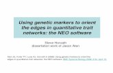 Using genetic markers to orient the edges in quantitative trait … · 2008-09-29 · Using genetic markers to orient the edges in quantitative trait networks: the NEO software Steve