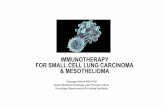 IMMUNOTHERAPY FOR SMALL CELL LUNG CARCINOMA & MESOTHELIOMA · IMMUNOTHERAPY FOR SMALL CELL LUNG CARCINOMA & MESOTHELIOMA Solange Peters MD-PhD ... Vitiligo Alopecia Immune-Related
