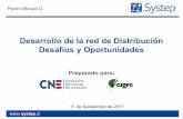 Desarrollo de la red de Distribución Desafíos y Oportunidades · Desarrollo de la Red 3 Negocio de Distribución Tema Específico Detalle Continuidad de servicio e indicadores internacionales.