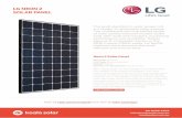 LG NEON 2 SOLAR PANEL · withstand a load of 6,000 pascals. LG has lengthened its product warranty from 10 to 12 years and has improved its linear performance guarantee to 84.8 %