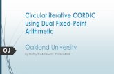 Circular iterative CORDIC using Dual Fixed-Point …VHDL (CORDIC Design) Code: AXI Lite: • We used 8 registers. • We used 20 bits for input and outputs. SDK • Create a C code