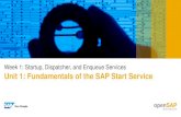 Week 1: Startup, Dispatcher, and Enqueue Services Unit 1 ... · Start and Stop process of SAP NetWeaver AS ABAP (1) Instances are started and stopped using tools such as the SAP Management