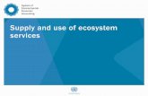 Supply and use of ecosystem services...> Ecosystem processes and functions are not final services ⁻e.g., reproduction, predation, food web, nutrient cycle… > Biodiversity itself