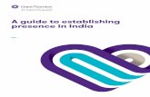A guide to establishing presence in India · participation in sports and other extra-curricular activities. The current literacy rate in India stands at 74.04 per cent. The country