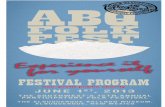 NON PROlT PUBLIC CHARITY - Albuquerque Folk Festival · FESTIVAL SUPPORTERS The Albuquerque Folk Festival is a Not-for-Proﬁt Public Charity. Ticket sales cover less than 30% of