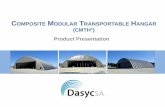 OMPOSITE MODULAR TRANSPORTABLE ANGAR (CMTH …dasyc.gr/wp-content/uploads/2015/07/Hangar-Presentation_May-2015-site.pdfProduct Overview Hangar modular design Pieces Junction Detail