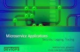Microservice security 12 · – Istio, nginx • DHARMA FoundationalConcepts k L a s FFE t. 21 MicroserviceApplications-Security, Logging, Tracing Network: TLS, SSL, openSSL • TLS