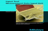 Input Tool Measurement Data Input Unit · the measurement instruction screen using a bit map. Input data is used for tolerance zone measurement. NG is displayed in red. ... 323/Digimatic