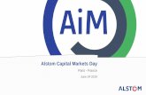 Alstom Capital Markets Day...Aptis Systems Montreal (REM) Services Health Hub High-speed Avelia Liberty – Amtrak & TGV Locomotive Prima H3 Infrastructure SRS 4-5% sales R&D investments