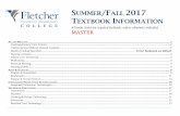 ECHNICAL COMMUNITY SUMMER/FALL 2017 TEXTBOOK … · Course(s) Textbook(s) Author(s) Edition ISBN Publisher Publisher’s Listed Price Estimated Maximum Enrollment