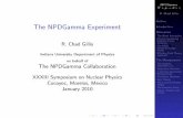 The NPDGamma Experimentbattlestar.phys.utk.edu/~rcgillis/presentations/rcgillis...NPDGamma!n + p !d + R. Chad Gillis Outline Introduction Motivation The Weak Interaction Flavour-Conserving