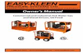 Owner s Manual - Dultmeier.com1-800-315-5533 • service@easykleen.com •  Owner's Manual Commercial and Industrial Hot Water Gas and Diesel Driven, Oil Fired