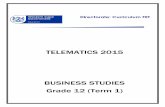 TELEMATICS 2015 · WCED – Business Studies Telematics Resources Term 1 – Session 1 & 2 Step 7 • Notify successful candidate • Mail offer of employment letter • Candidate