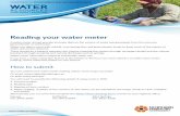 Reading your water meter - Northern Territory · Water meter information supports sustainable water use. If you have a water extraction licence in the Northern Territory you must