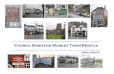 Church Stretton Market Town Profile4 INFORMATION, INTELLIGENCE & INSIGHT TEAM hurch Stretton Town ouncil Area Key Assets The information in this market town is predominantly focussed