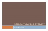 MOBILE APPLICATIONS OVERVIEW - MITweb.mit.edu/21w.789/www/spring2011/notes/21w789class1.pdf · What is the class about? Investigating the interaction between people and mobile computing