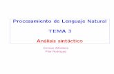 Procesamiento de Lenguaje Natural TEMA 3 An´alisis sint´acticoalfonseca.org/nlp/tema3.pdf · ´ındice 26 Procesamiento de Lenguaje Natural 2004 - LATEX slides Parcial Formalismos