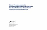 Final Programmatic Environmental Assessment for the ...FINAL PROGRAMMATIC ENVIRONMENTAL ASSESSMENT FOR THE ANTENNA STRUCTURE REGISTRATION PROGRAM Responsible Agency: Federal Communications