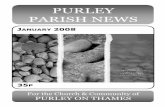 PURLEY PARISH NEWSproject-purley.eu/Q0801.pdf · and apparently about the size of Wales! We have provided money for the purchase of two pick-up trucks that enable them to visit the