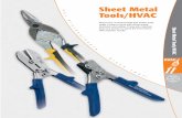 Sheet Metal Tools/HVACSheet Metal Tools/HVAC Klein’s line of sheet metal and HVAC tools make it easy to work with sheet metal, ductwork and tubing. These job-matched tools are proven