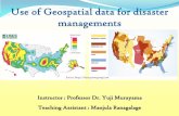 Use of Geospatial data for disaster managementsgiswin.geo.tsukuba.ac.jp/sis/tutorial/UseofGeospatial...Stages Contribution of geospatial data for disaster management Preparation •