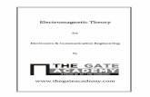 EElleeccttrroommaaggnneettiicc TThheeoorryythegateacademy.com/files/wppdf/Electromagnetic-Theory.pdf · 2018-02-28 · Syllabus for Electromagnetic Theory . Elements of Vector Calculus,