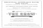 REGIONAL AUSTRALIA BANK THE SHOW …...Newcastle AH & I Association Inc. (Affiliated with Dogs NSW) Regional Australia Bank The Show -Newcastle and Hunter All Breeds Championship Show