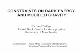 CONSTRAINTS ON DARK ENERGY AND MODIFIED GRAVITYmoriond.in2p3.fr/J14/transparencies/Tuesday/battye.pdf · • Equation of state approach to dark energy perts • Specific cases : EDE