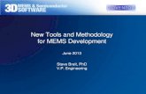 New Tools and Methodology for MEMS Development · Nintendo Wii MEMS Market Intel 22nm trigate transistors Array of 9 8T SRAM cells in SEMulator3D FinFET variability analysis Semiconductor