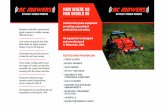 DIFFICULT TERRAIN MOWERS Remote-controlled, commercial grade mowers to safely manage difficult terrain Low center of gravity and wide base allow for safely mowing slopes of up to 50