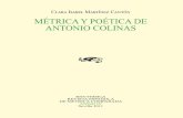 Métrica y poética de Antonio Colinas - UNEDe-spacio.uned.es/fez/eserv/bibliuned:501021-Cimartinez1/... · que el poeta aprovecha para crear un ritmo; aunque siguiendo la denominación