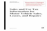 Pub 202 Sales and Use Tax Information for Motor … Publications/pb202.pdfState of Wisconsin Department of Revenue • Sales and Use Tax Information for Motor Vehicle Sales, Leases,
