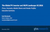 The Global PV Inverter and MLPE Report H2 2016 ES · The Global PV Inverter and MLPE Landscape H2 2016 9 In some sense, little has changed in the inverter market. The market continues