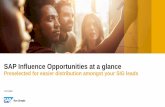 SAP Influence Opportunities at a glance · SAP Influence Opportunities at a glance ... SAP Enterprise Resource Planning ... Finance Fiori Travel Apps 48241 Expenses: option to add