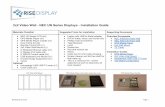 2x2 Video Wall - NEC UN Series Displays - Installation Guide · 2x2 Video Wall - NEC UN Series Displays - Installation Guide Step 1 - Preparation 1. Verify that installation location