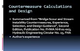 Countermeasure Calculations and DesignCountermeasure Calculations and Design Summarized from “Bridge Scour and Stream Instability Countermeasures, Experience, Selection, and Design