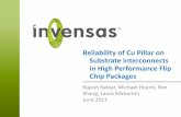Reliability of Cu Pillar on Substrate Interconnects in High Performance Flip Chip … · 2015-07-28 · 6 Tessera µPILR™ Flip Chip Solution Competitive cost solution with improved
