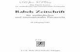 Rezension von De Beer: 'Der bezahlte Bildungsurlaub', Bern 1978 · 2012-05-22 · Rabeis Zeitschrift für ausländisches und internationales Privatrecht Herausgegeben in Gemeinschaft