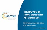 Industry view on 'PetCo approach'rvs.rivm.nl/sites/default/files/2019-03/2019 PetCo III.pdf · • Hydrocarbon block method: grouping of hydrocarbons by carbon number • QSARuantitative: