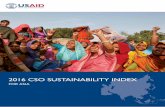 The 2016 CSO Sustainability Index for Asia · ii The 2016 CSO Sustainability Index for Asia INTRODUCTION USAID is pleased to present the third edition of the Civil Society Organization