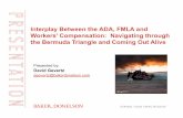 Interplay Between the ADA, FMLA and Workers’ Compensation ... · Interplay Between the ADA, FMLA and Workers' Compensation: Navigating through the Bermuda Triangle and Coming Out