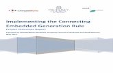 Implementing the Connecting Embedded Generation Rule · Implementing the Connecting Embedded Generation Rule Project Outcomes Report A project by ClimateWorks Australia, Property