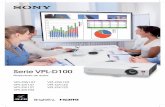 Serie VPL-D100info.viditec.com.ar/folletos/sony/SONY-Serie VPL-D100-Brochure.pdfeducativas, todas disponibles a un precio razonable. Este proyector fácil de usar tiene un diseño