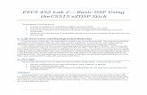 EECS 452 Lab 2—Basic DSP Using the C5515 eZDSP Stick · EECS 452 Lab 2— Basic DSP Using the C5515 eZDSP Stick Page 5 of 16. Q8. If the sine table we are using doesn’t have 64