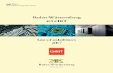 Baden-Württemberg at CeBIT List of exhibitors 2017...Email info@bw-i.de Baden-Württemberg International (bw-i) is the competence centre of the state of Baden-Württemberg (Germany)