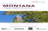 REGISTRATION EVENTS - University of Montana...3.8% tax on net investment income but also the self-employment tax. We will also discuss tricks and traps regarding nonqualified deferred