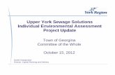 YORK-#4436703-v2- Upper York Sewage Solutions Individual ... · 15-10-2012  · Town of Georgina Committee of the Whole October 15, 2012 Upper York Sewage Solutions Individual Environmental