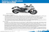 Features & Specifications Sheet - 2018 Suzuki GSX-S1000Fd14zk5dyn3jy6u.cloudfront.net/assets/features/... · • New Suzuki Clutch Assist System (SCAS) drive line smooths shifting