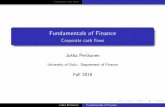 Fundamentals of Finance - University of Oulucc.oulu.fi/~jope/FOF/C12/Printable/Corporate cash flows.pdf · Fundamentals of Finance Corporate cash ows Jukka Perttunen University of